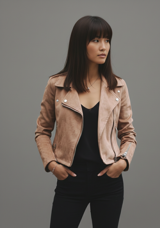 Livia Dames Bikerjas – Stoer, Chic & Veelzijdig