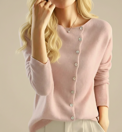 Elviora Elegant Damesvest van Wolmix voor Herfst en Winter