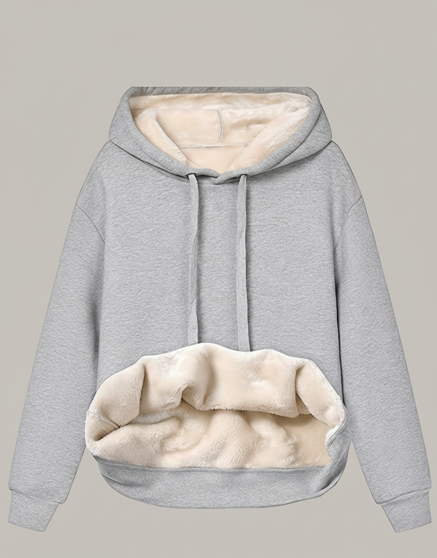 Warme ComfortHaven Dames Hoodie – Zachte Wintertrui met Voering