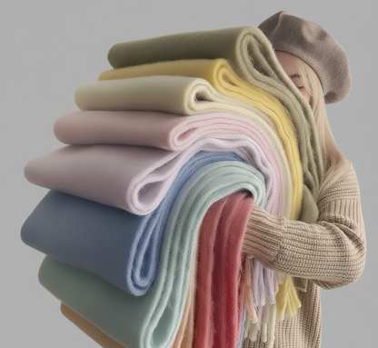 Luxe Winteromslag ZachteWarmte Sjaal voor Dames – Elegante Grote Sjaal