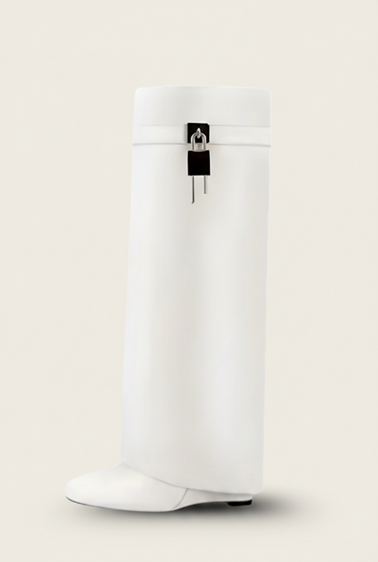 NoirElevate Dameslaarzen met Verborgen Sleehak en Elegant Design