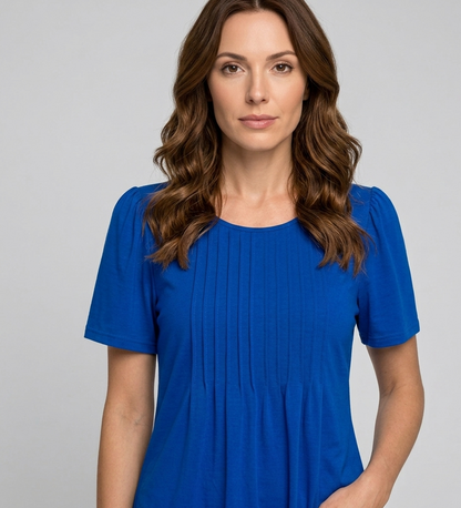 Nova Casual Dames T-Shirt met Losse Pasvorm en Ronde Hals