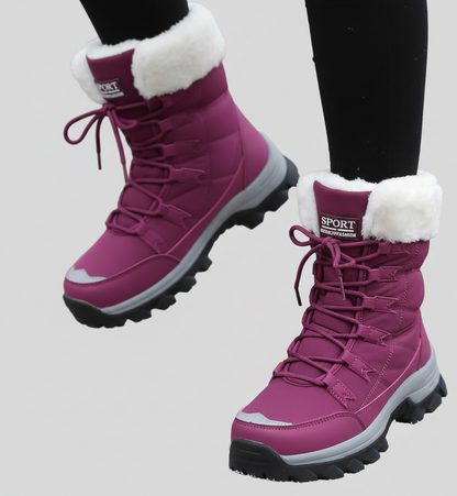 Nordica WarmteLaarzen – gevoerde dames winterlaarzen met antislipzool