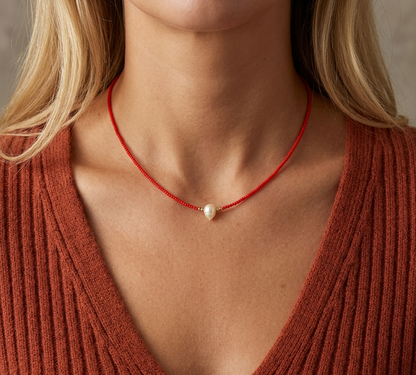 Maréline zoetwaterparel ketting dames elegant verstelbaar sieraad