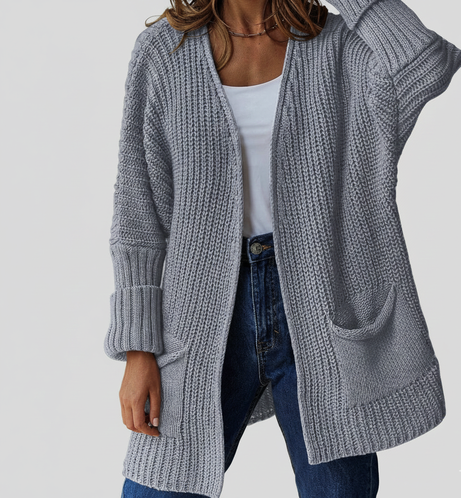 Oversized Herfstvest Elin – Warm en Comfortabel Dames Vest