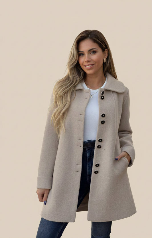 Dames Peacoat Winterjas – Tijdloos, Elegant en Comfortabel