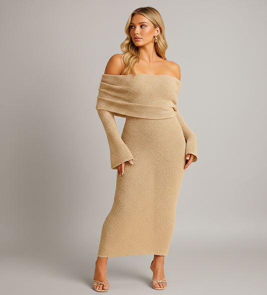 Dames Off-Shoulder Zomerjurk Lioré – Elegant en Luchtig
