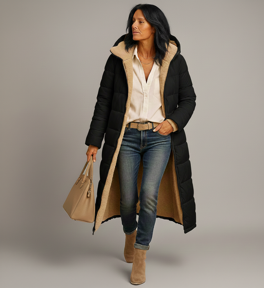 Yfke Lange Isolatiejas voor Dames – Warm Comfort & Elegant Lang Model