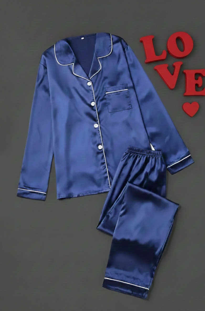 Tove™ Luxe Satijnen Damespyjama Set – Elegant & Comfortabel