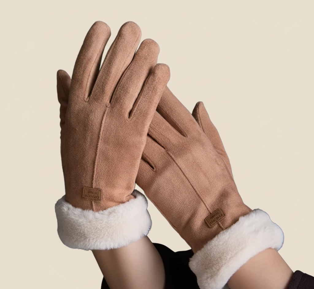 Zachte Suède Touchscreen Handschoenen – Warme Winterhandschoenen