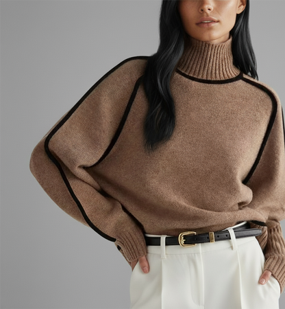 Marena Color-Block Dames Coltrui met Comfortabele Regular Fit