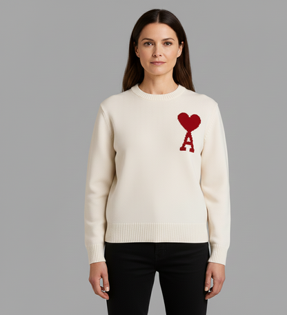 Hartenaas Cozy Trui – Damestrui met Uniek Symbooldesign