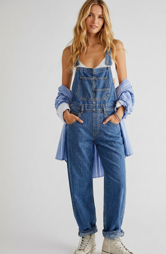 Liora Denim Tuinbroek Dames – Comfortabele Casual Overall