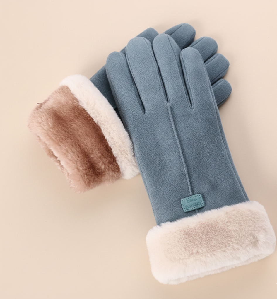 Zachte Suède Touchscreen Handschoenen – Warme Winterhandschoenen