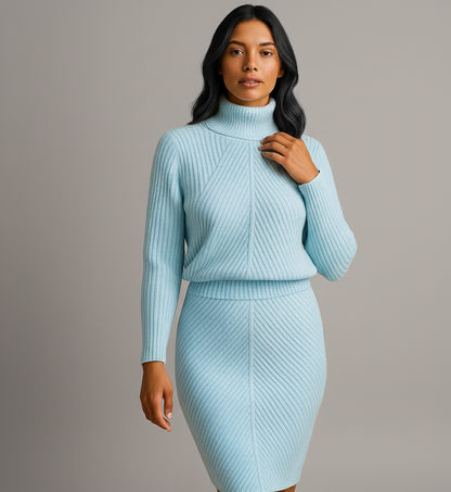 Marena Warme Midi Winterjurk voor Dames met Comfortabele Voering