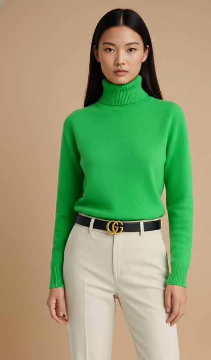 KnitHals Luxe Dames Coltrui met Hoge Hals en Zacht Breisel