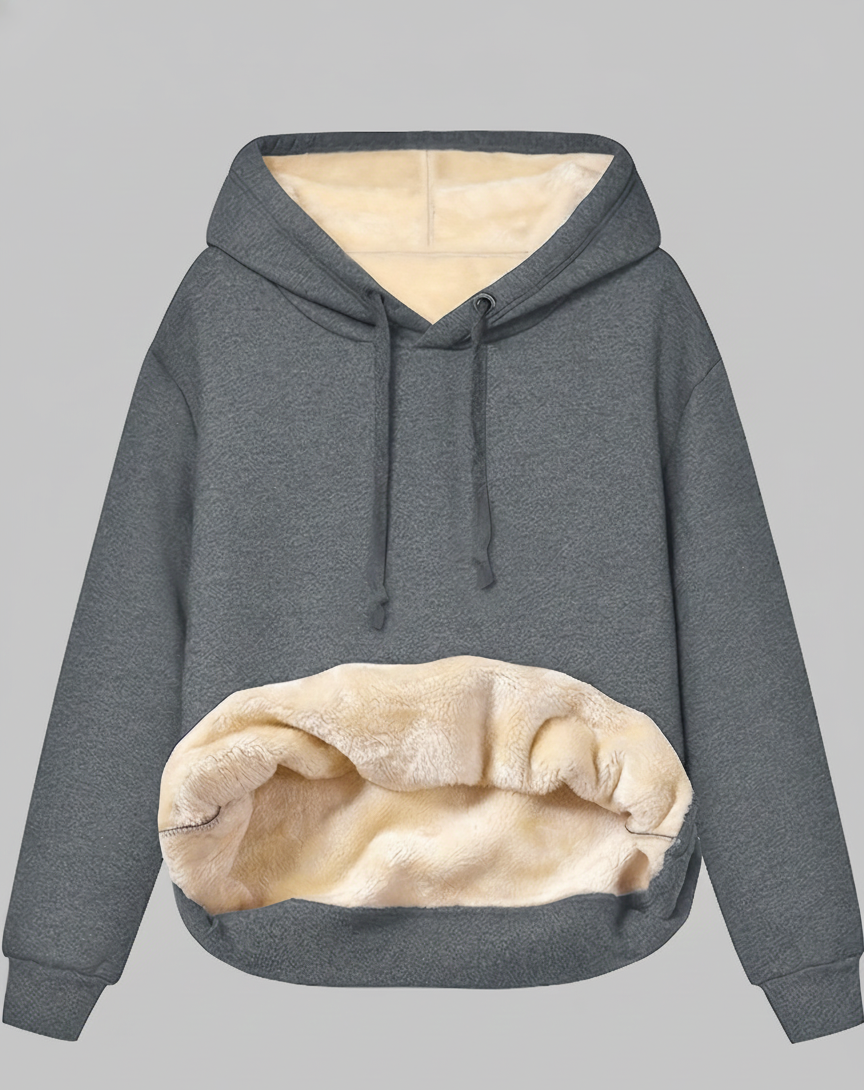 Warme ComfortHaven Dames Hoodie – Zachte Wintertrui met Voering