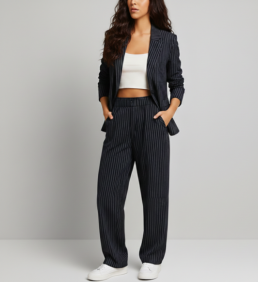 Dames Blazer- en Broekenset Marenthe – Getailleerd en Tijdloos