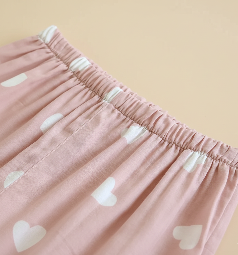 Hartjes Dames Pyjama Set – Zachte Twee-delige Loungewear