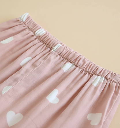 Hartjes Dames Pyjama Set – Zachte Twee-delige Loungewear