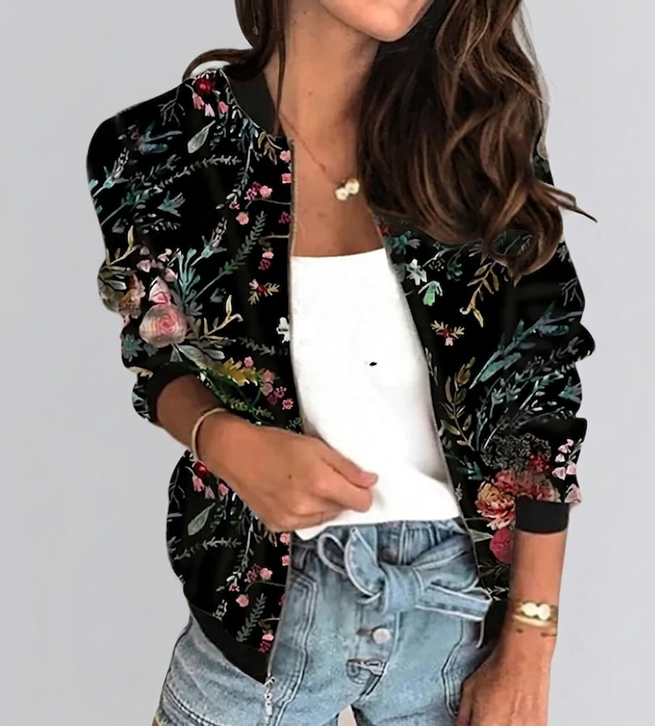 PrintLuxe Dames Jas met Uniek Design en Comfortabele Pasvorm