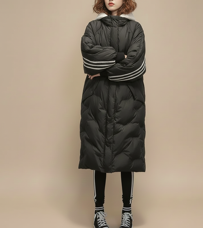 NoorWinter Lange Damesjas met Premium Vulling en Slank Silhouet