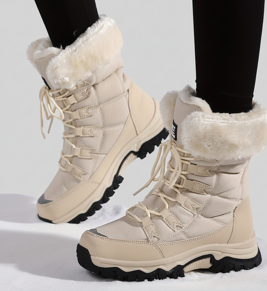 Nordica WarmteLaarzen – gevoerde dames winterlaarzen met antislipzool