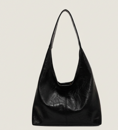 RetroVibe Leren Shopper Dames – Ruime Vintage Schoudertas