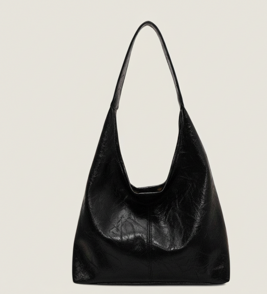 RetroVibe Leren Shopper Dames – Ruime Vintage Schoudertas