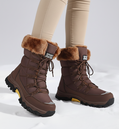 Nordica WarmteLaarzen – gevoerde dames winterlaarzen met antislipzool