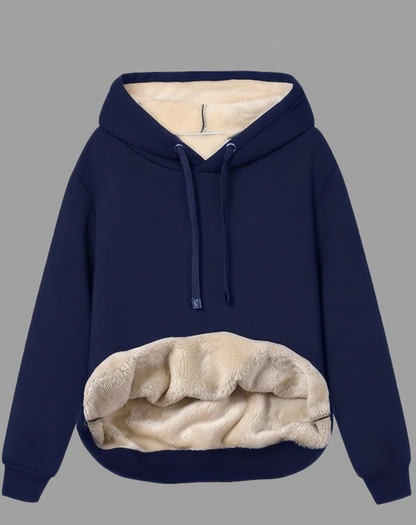 Warme ComfortHaven Dames Hoodie – Zachte Wintertrui met Voering