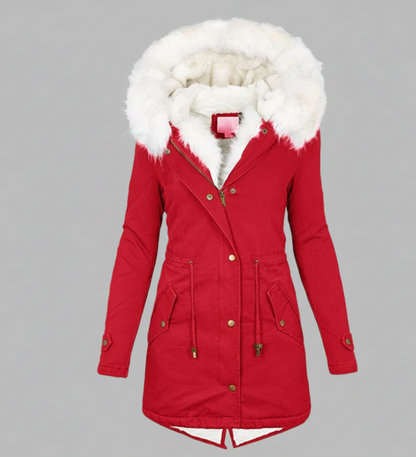 Aurora Lange Winterjas – Warme Wind- en Waterdichte Damesjas