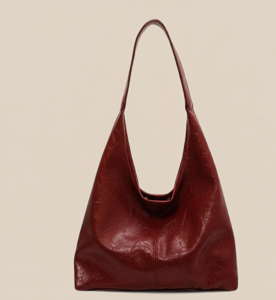 RetroVibe Leren Shopper Dames – Ruime Vintage Schoudertas