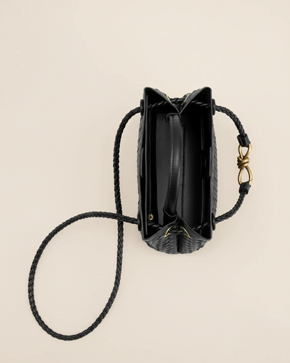 Vlechtique Luxe Handtas Dames – Handgevlochten Schoudertas