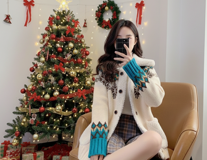 Knus Wintervest Dames met Fleece Kraag en Noorse Details