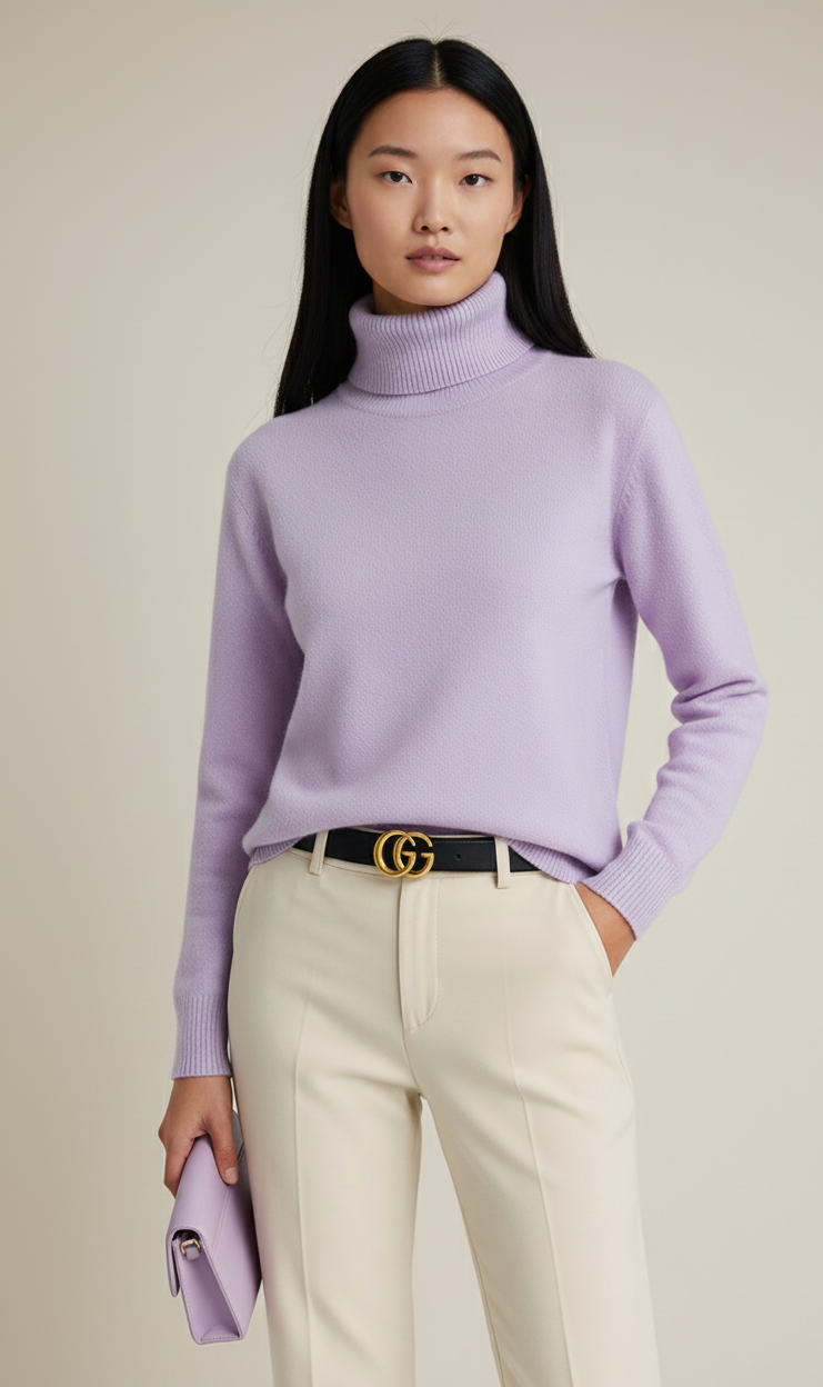 KnitHals Luxe Dames Coltrui met Hoge Hals en Zacht Breisel