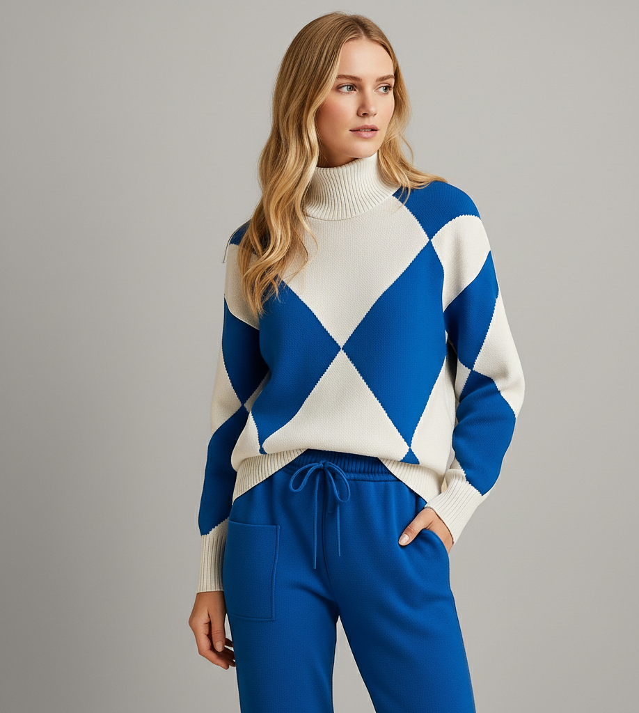 Comfortabel Damespak “Liora” – Trui & Joggingbroek Set