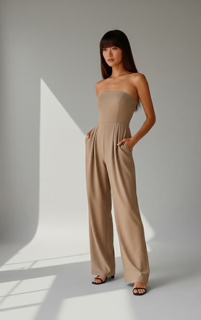 Fleur Dames Strapless Jumpsuit – Chic, Comfortabel & Veelzijdig