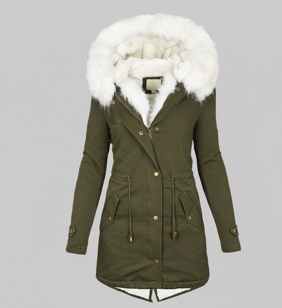 Aurora Lange Winterjas – Warme Wind- en Waterdichte Damesjas