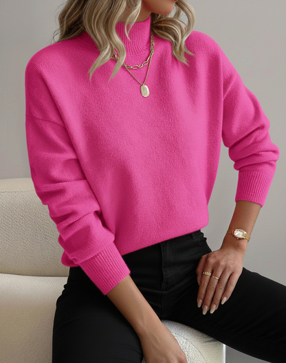 Noordzacht Gebreide Damestrui – Comfortabele trui met Kraag