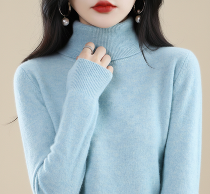 Aurora Zachte Cashmere Coltrui voor Dames – Luxe & Comfort