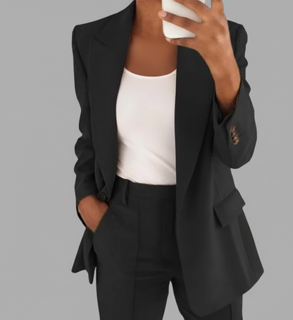 Valencia Dames Blazer en Pantalon Set voor Zakelijke Looks