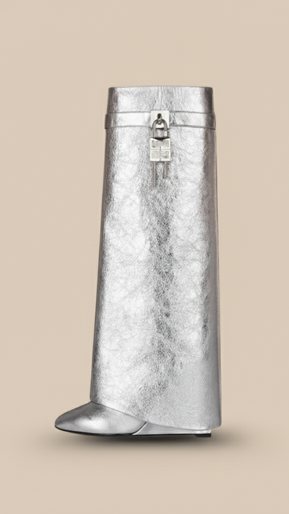 NoirElevate Dameslaarzen met Verborgen Sleehak en Elegant Design