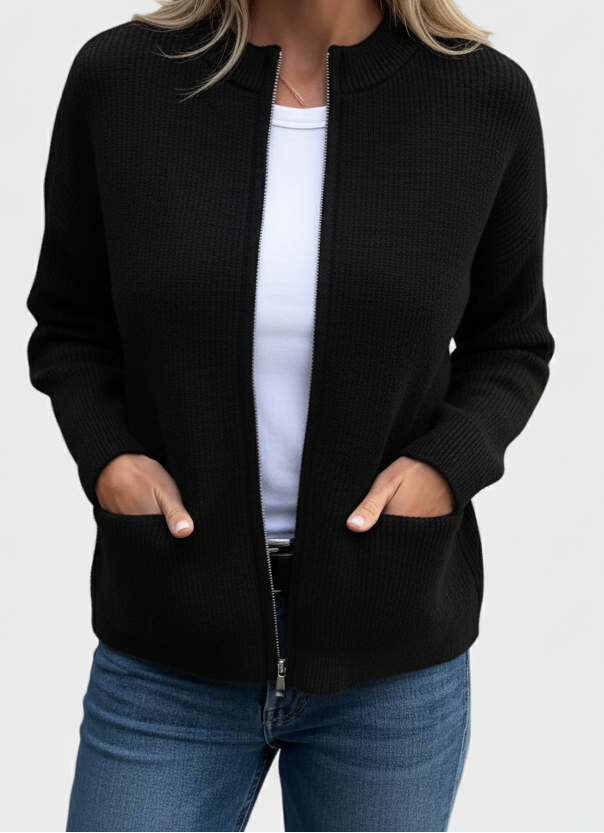 Zacht Gebreid Vest Zonnestraal – Comfortabel damesvest voor elke gelegenheid