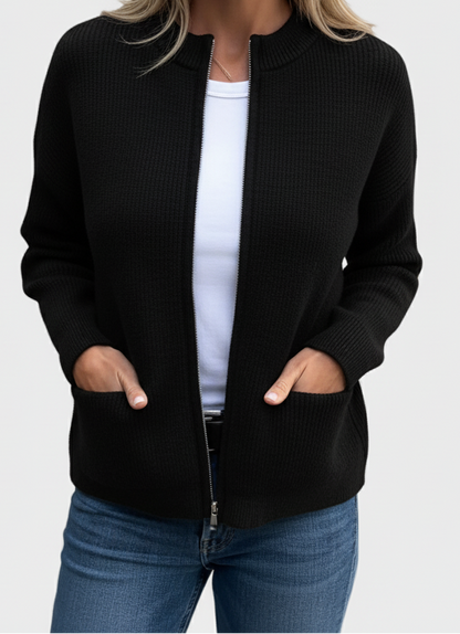 Zacht Gebreid Vest Zonnestraal – Comfortabel damesvest voor elke gelegenheid