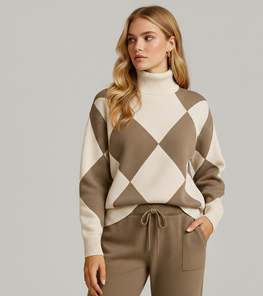 Comfortabel Damespak “Liora” – Trui & Joggingbroek Set