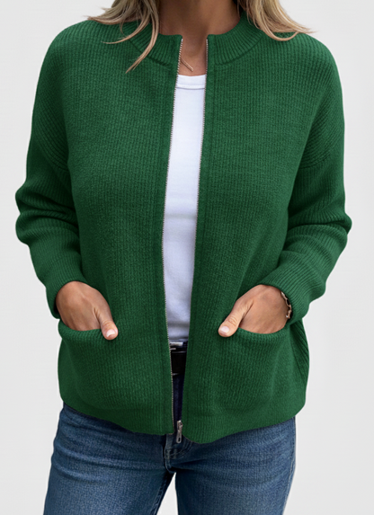 Zacht Gebreid Vest Zonnestraal – Comfortabel damesvest voor elke gelegenheid