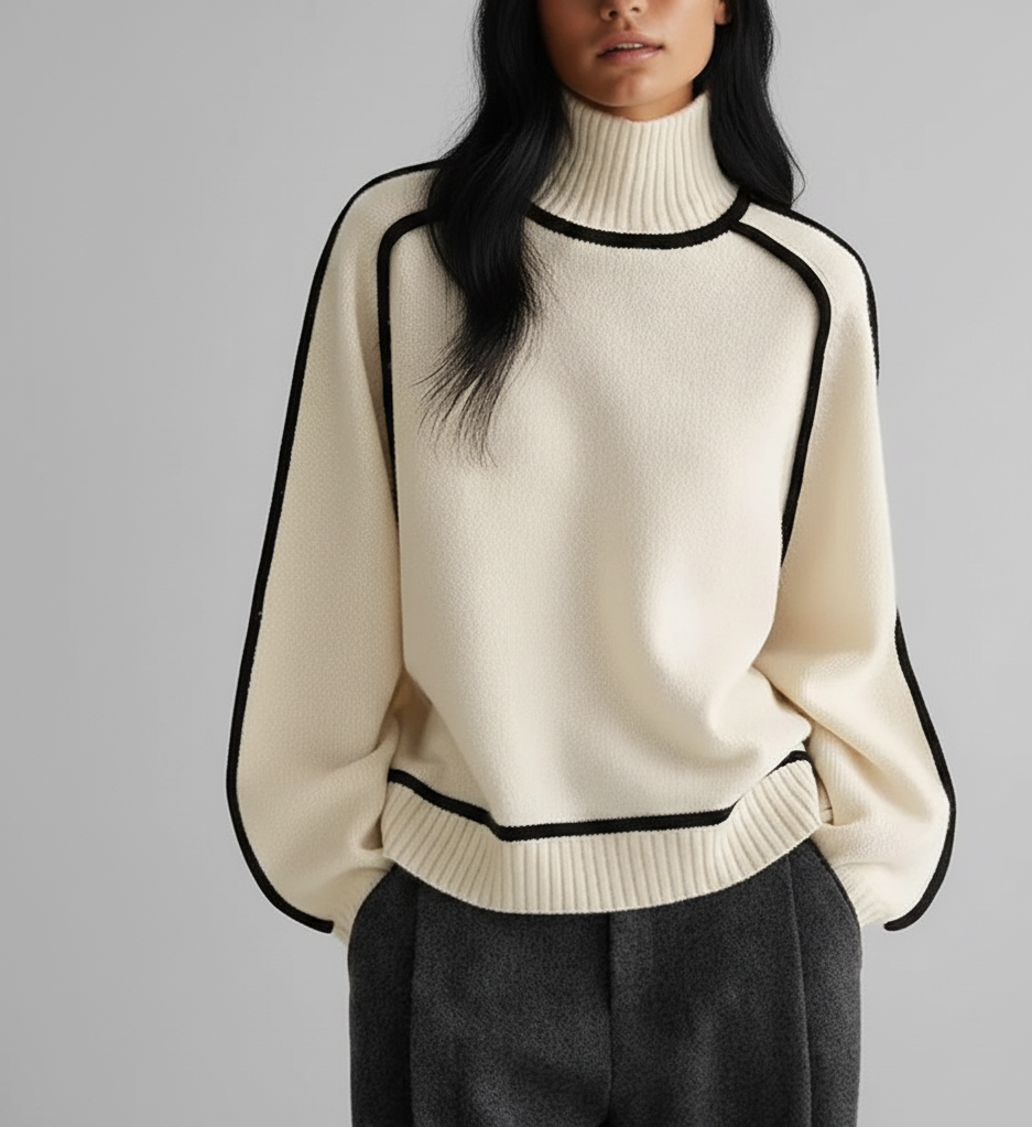 Marena Color-Block Dames Coltrui met Comfortabele Regular Fit