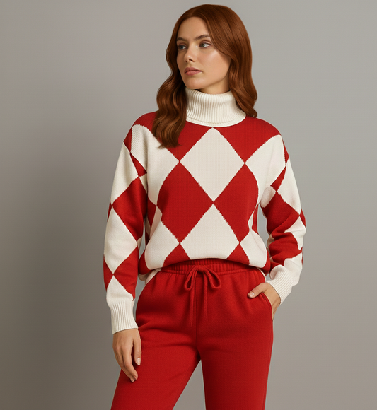 Comfortabel Damespak “Liora” – Trui & Joggingbroek Set