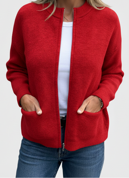 Zacht Gebreid Vest Zonnestraal – Comfortabel damesvest voor elke gelegenheid